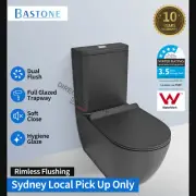 Ceramic Tornado Rimless Dual Flush Back to Wall Faced Toilet Suite P S Trap WELS