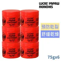 在飛比找森森購物網優惠-(買3送3)澳洲LUCAS PAPAW木瓜霜75g 共6入