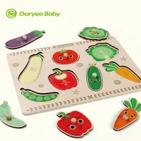 在飛比找松果購物優惠-【Goryeo Baby】蔬菜拼板(蒙特梭利 教具) (10