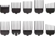 Wahl Professional Animal Attachment Guide Comb 10 10 Piece Assortment, Black