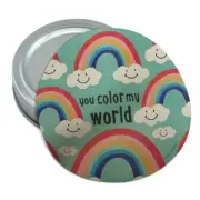 You Color My World Rainbows Happy Cloud Rubber Non-Slip Jar Gripper Opener