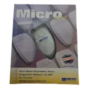 Vintage 2000 Micro Point (Windows 98/2000) Three-Button Performance Mouse White