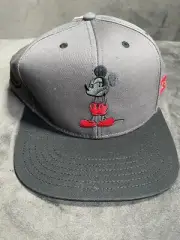 Disney Mickey Hat Cap Snap Back Two Tone Neff Expressions Adjustable Grey Black