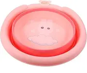GARVALON Cartoon Washbasin for Portable Bath Basin with Hook for and Draining for Home Use Random Style Durable and Easy to Clean