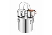 50L Water Distiller Home Beer Brewing Kit Alcohol Distillery Making Liquor Whiskey Essential Oil Distilling Equipment Stainless Steel with Thumper Keg