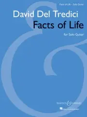 David Del Tredici Facts of Life Classical Guitar Solo Advanced Sheet Music Book