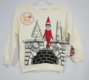 Elf On The Shelf Toddler Boys Sweatshirt Cream 4T