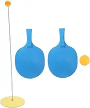 EXHUMKY 1set Elastic Table Tennis Training Kit Device Paddles for Skill Development Family Fun Personal Practice for Boys and Girls Adults