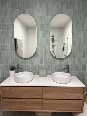 Frameless Capsule Shaving Cabinet 450mm x 900 mm � The Capsule - Recessed/Wall Mount, Soft-Close Doors, Adjustable Shelves