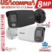 Hikvision 4k 8MP DS-2CD2087G2-LU ColorVu AcuSense MIC POE IP Camera 2.8 / 4mm
