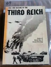 Original 74 Avalon Hill: Rise & Decline Of The Third Reich-Unused/missing Pieces