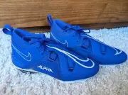 Nike Alpha Menace Pro 3 Mid Football Cleats CT6649-414 Game Royal Blue US 11