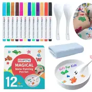Magic Drawing Pen Bundle, 12 Colors Magical Water Painting Pens for Kids, Kid...