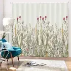 Yellow Rice Nice Petals 3D Curtain Blockout Photo Printing Curtains Drape Fabric