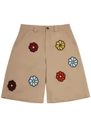 Moncler Genius 1 Moncler JW Anderson Floral Cotton Shorts - Ecru - W26 W26