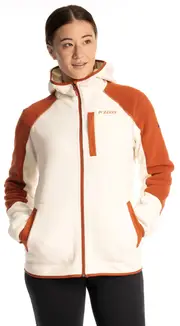 Klim Darby Canyon, zip hoodie women , color: Beige/Orange , size: XL