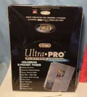 ** ULTRA PRO PLATINUM - 9 Pocket SPORTS CARD pages - SEALED BOX of 100 pages *