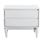 Anderson 2 Drawers Bedside Table Nightstand Side End Bedroom Storage Cabinet White