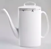 Kate Spade/Lenox Emmett Street (Platinum Trim) Porcelain Coffee Pot & Lid NIB