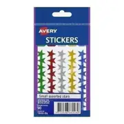 Avery Small Star Stickers - Assorted Pack of 10 - Fun and Creative Crafts