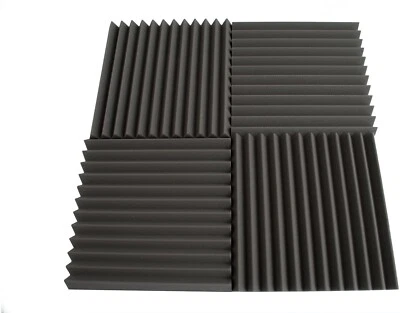 4 x Pro Acoustic AFW45 Studio Acoustic Foam Panels Tiles for Studio Fireproof
