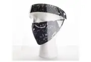 Two Miamica - 2 Piece Coordinating Reusable Face Shield Face Masks Black Bandana