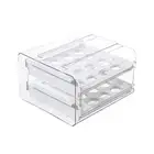 Refrigerator Egg Organizer Storage Container Double-layer Stackable Box