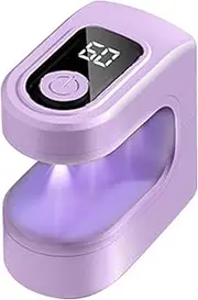 Small UV Light Nails, USB Rechargeable Nail Curing Lamp, 2.36x2.24x1.3 Inches, Portable with 2Timing Modes, Compact Manicure Tool for Travel and Home Salon Use