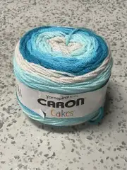 Caron Cakes Yarn - Faerie Cake Ocean Blue Baby White Dark Blue - Discontinued