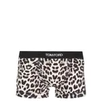 [Tom Ford Underwear] Tom Ford Underwear Animal-print Stretch-cotton Boxers XXL NEUTRALS/BLACK