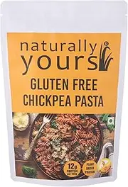 Naturally Yours Pasta Chickpea Gluten-Free | Vegetarian | Corn Amaranth Bengal Gram Jowar Rice | Easy to Cook & Rich in Fibre| 200g