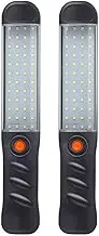 Suesacy 2PCS LED Flashlights Rechargeable Work Light with Magnetic Base and Hanging Hook Floodlight for Car Repair Lighting Easy Install Easy to Use