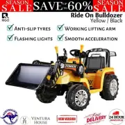 Rigo Electric Ride On Car Toys Kids Bulldozer Digger Truck Manual Remote MP3 New