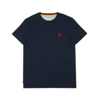 在飛比找ETMall東森購物網優惠-任-Timberland 男款深寶石藍Logo有機棉短袖T恤