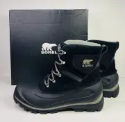 Sorel Men's Buxton Lace Waterproof Boots Black Quarry Men's Size 8 - 13 NEW