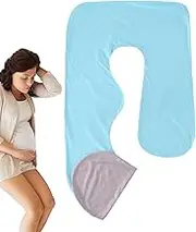 Pregnancy Pillow Cover G Shaped | Cotton G Shaped Full Body Pillowcase,Removable Washable Pillow Case, 31.4 x 47.2 x 70.8 Inch Soft Pillow Cover