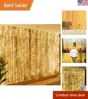 Waterproof 3M x 3M LED String Lights - 8 Modes for Indoor and Outdoor Decor