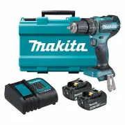 Makita DHP485SFE - 18V Brushless Hammer Driver Drill Kit (2 x 3.0Ah)