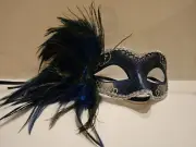 Peacock Feather Costume Face Mask