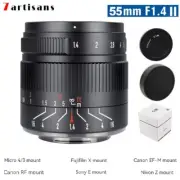 7artisans 55mm F1.4 Mark II APS-C Portrait Lens For Sony E /FX /M43 /EOS-M /RF/Z