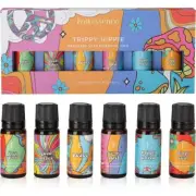 Crystal Wonderland Set of 6 Trippy Hippie Essential Oil Blend Folkessence