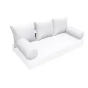 |SLIPCOVER ONLY| S3 Outdoor Bolster Backrest Pillow Covers Knife Edge Crib AD105
