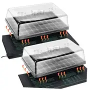 2 Set 60-Cell Seed Starter Kit - Strong Seed Trays with Humidity Domes, Cell