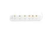 Italplast 6 Outlet Powerboard with Individual Switch
