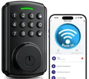 Built-in WiFi Keyless Entry Door Lock with Keypad, Smart WiFi Deadbolt Lock
