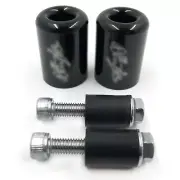 Weight Bar End Black Rubber For 87-12 Kawasaki Ninja 250R EX250/06-12 650R EX650