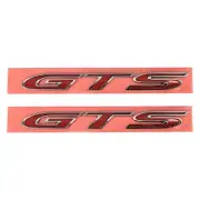 Genuine HSV Side Badge GTS Red with Chrome Rim for VF GENF GENF2 GTS Pair