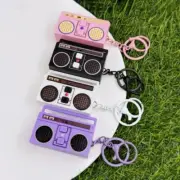 Classical Mini Radio Recorder Keychain Pendants Ideal As Unique Gift Accessory