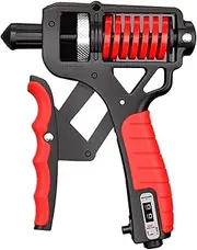 Hand Grip Strengthener with 5-165KG Adjustable Resistance, Strength Trainer with Smart Counting & Non-Slip Gripper, Ergonomic Hand Forearm Strengthener for Muscle Building Injury Recovery