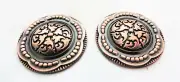 Copper Zinc Jeremiah Watt Conchos Coin Edge Screw Back Horse Tack New Pair Sizes